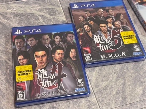 決まりました☆☆PS4 PS5 ソフト 龍が如く シリーズ 0〜7 北斗が如く ジャッジアイズ ロストジャッジメント 計11本 ゲーム