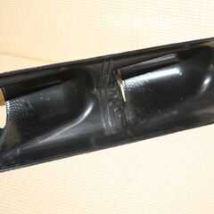 2連ピラーメーターパネル カーボン柄 穴径φ52mm 汎用の画像