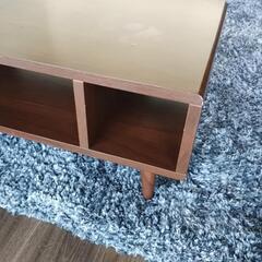 【無料】テレビ台 木目調ブラウン／角に欠けあり・しっかりした造りですの画像