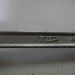 【⑲】TOP　両口ラチェットレンチ(メッキ仕様)　RM-17×21N　手持ち工具　ネジ締め　DIYの画像