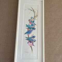 ラブバードの絵画