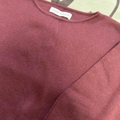 【美品】アーバンリサーチ センスオブプレイス バーガンディ ニット フリーサイズの画像