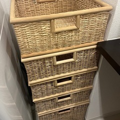 【無印良品】ブリ材角型バスケット