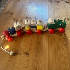 積み木列車の画像
