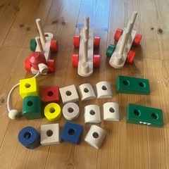 積み木列車の画像
