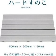 お譲り先決まりました【３枚】東プレ ハードすのこ グレー　SKH-31