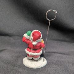 サンタのメモクリップとウッドピンチの画像