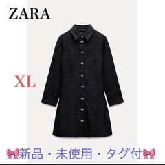 ZARA ストラクチャ入り生地ミニワンピース