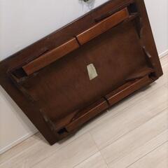 テーブル 約60×90×34 脚収納の画像