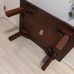 テーブル 約60×90×34 脚収納の画像