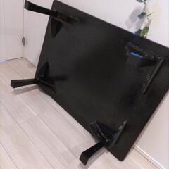 テーブル 約74×103.5×31.5 脚収納の画像