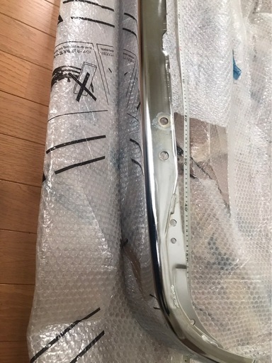 メッキバンパー　　鉄製　未使用　傷あり　札幌より