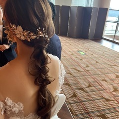 結婚式　ヘッドアクセ・イヤリングの画像