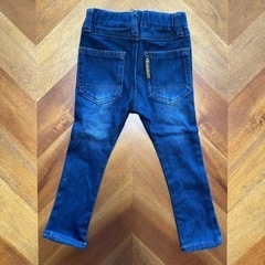 【無料】鈴鹿25 キッズデニムパンツ90cmの画像