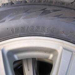 155/65R13　スタッドレスアルミセット　軽自動車用　ブリジストン　セリアル4521  9分山の画像