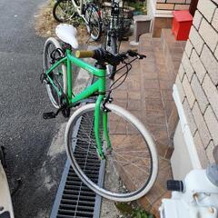 取引済！最終値下げ！自転車　クロスバイク　鍵付　