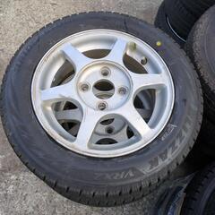 155/65R13　スタッドレスアルミセット　軽自動車用　ブリジ...