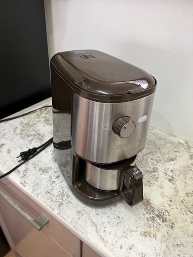 美品！電動ミル付きコーヒーメーカー ブラウン
