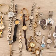 ジャンク扱い、時計まとめて 腕時計その他部品などまとめて（ジャンク