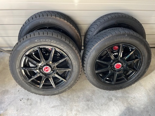 スタッドレスタイヤホイールセット15インチ　国産　グッドイヤー　アイスナビ　175/65R/15