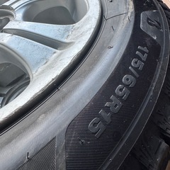 ブリヂストン　ブリザックvrx3 175/65R15 超バリ溝　ホイール付き の画像