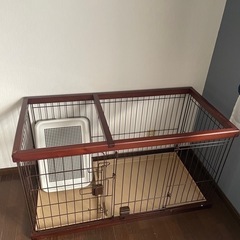 ペットケージ(トイレトレイ付き)