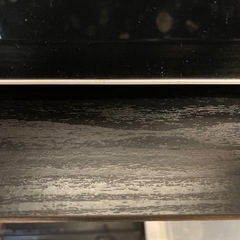 ブラック収納ラックと2枚ラックにつける板つきですの画像