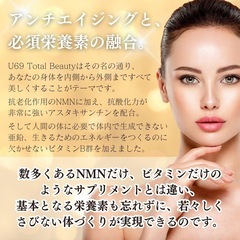 NMNサプリメント　美容　美白　アンチエイジング　抗酸化作用　シミ予防　疲労回復　妊娠中　二日酔い対策　免疫力　健康食品の画像