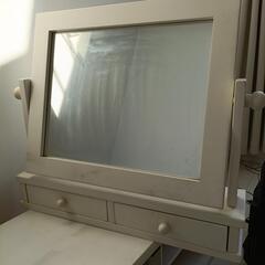 引出し付きスタンドミラー