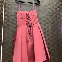 【NIGFT 1】 サテンドレス(コサージュ、リボン付き)の画像