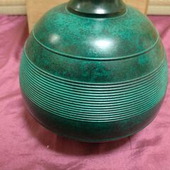 銀座和光 WAKO 郵政大臣贈/贈品 青銅壺/青銅花瓶 木箱付き 蓮田修吾郎  花器/花壺/ 置物の画像