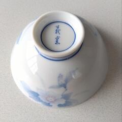 有田焼　萩窯　染付　椿　山茶花　お茶碗　5客（135客まで可）セットの画像