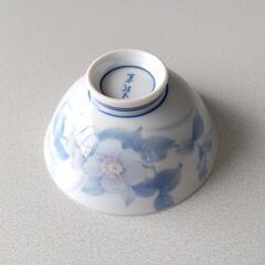 有田焼　萩窯　染付　椿　山茶花　お茶碗　5客（135客まで可）セットの画像