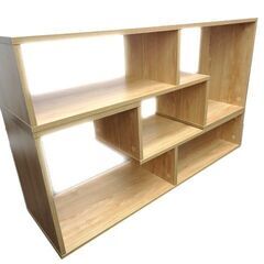新札幌◆Softlife 伸縮テレビラック 2点セット◆ ナチュラル系 1050mm×270mm×430mm テレビ台/ローボード/テレビボード No.2982の画像