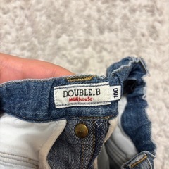 子供服 ミキハウス ダブルビー スカート デニムスカート 100cmの画像
