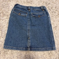 子供服 ミキハウス ダブルビー スカート デニムスカート 100cmの画像