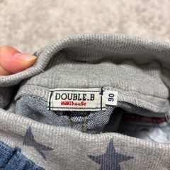 子供ミキハウス ダブルビー デニムパンツ 90cmの画像
