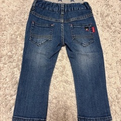 子供ミキハウス ダブルビー デニムパンツ 90cmの画像