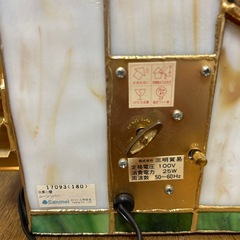 ステンドグラスライトオルゴール付きの画像