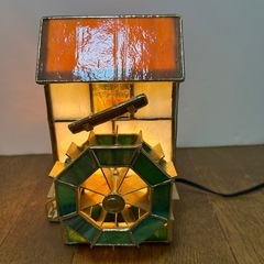 ステンドグラスライトオルゴール付きの画像