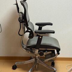 【商談中】エルゴヒューマンProオットマン 高級オフィスチェア（現状渡し／修理前提）の画像