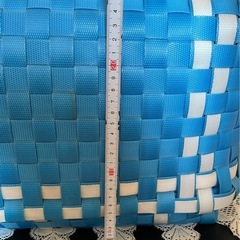 PPバンド　プラカゴ　小物入れ（大）蓋付　ハンドメイドの画像