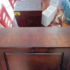 ライティングビューロー　机　木製　ダークブラウン　サイズ（約）幅７８×奥４３×高１００　　■近隣配送無料 買取GO‼　栄和店の画像