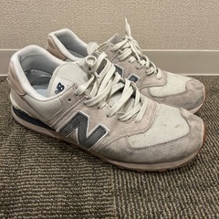 【New Balance】ニューバランス 574 グレー/ホワイトの画像