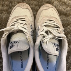 【New Balance】ニューバランス 574 グレー/ホワイトの画像