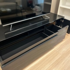 LOWYA テレビ台(幅140)ローテレビ台 50V型対応 完成品 木製 の画像