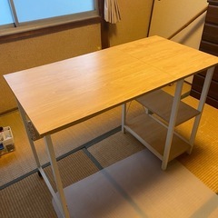 【決定しました】折り畳みデスクWF0070 幅107x奥行55x...