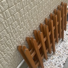 【譲渡予定】カインズ 木製フェンス L ブラウン【3つセット】の画像