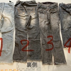 マタニティジーンズ　4本セットの画像