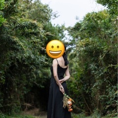 【値下げ不可】前撮りセット(黒ドレス、造花、アイロン)の画像